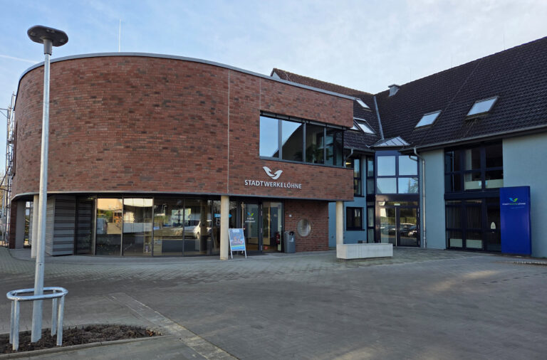 Eingang neues Kundencenter